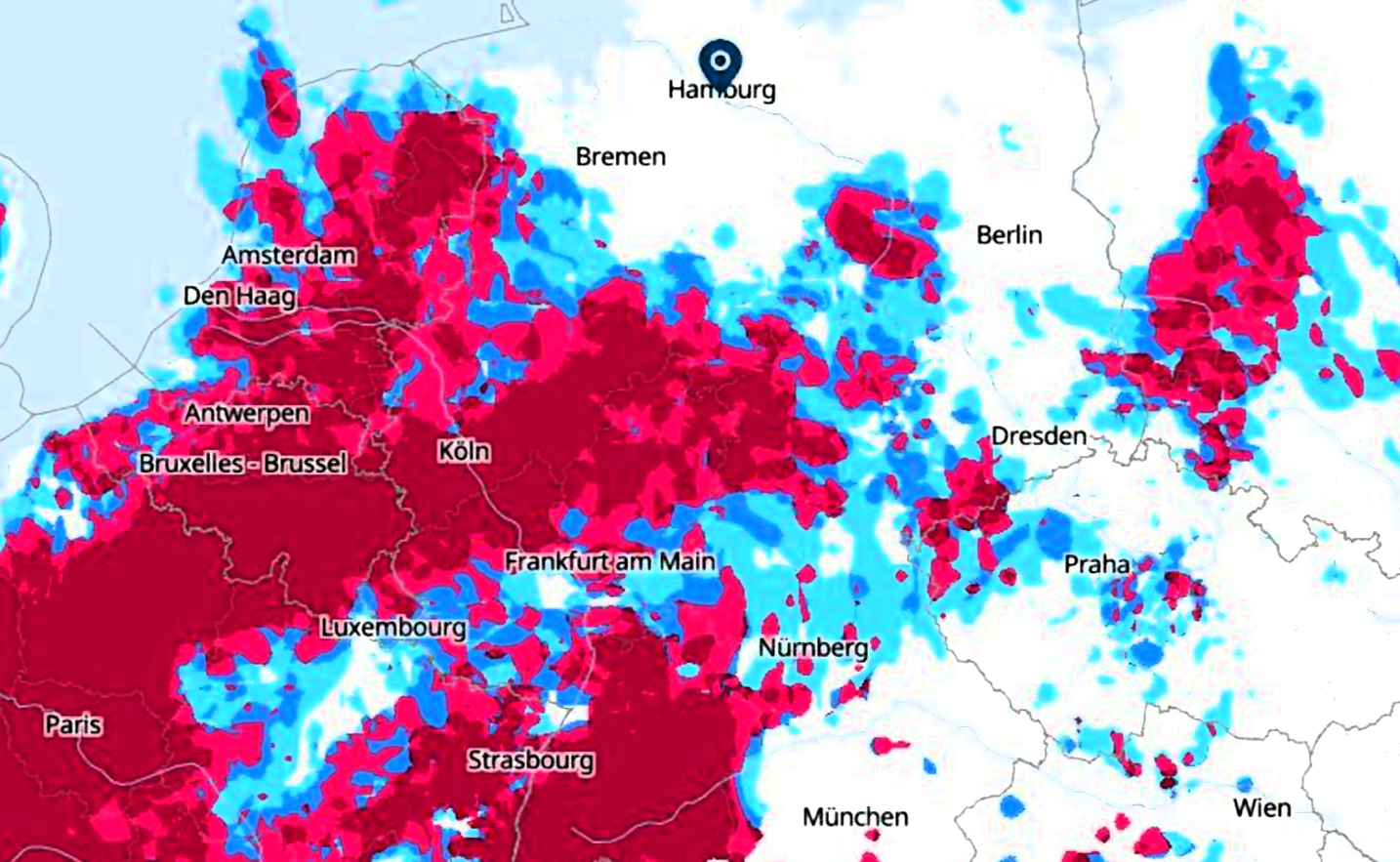 Es geht los! Katwarn-Lage - Tornado-Tief "Lambert" erreicht Deutschland - Katastrophenschutz gibt Warnung raus